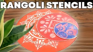 How to use rangoli stencils [upl. by Naerol166]