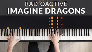 Radioactive  Imagine Dragons  Tutorial of my Piano Cover [upl. by Ramaj]