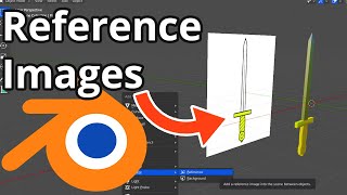 How to use REFERENCE IMAGES in Blender 29 🖼️ Create a Low Poly Model [upl. by Wainwright205]