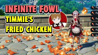 Patched INFINITE Fowl Farming  Timmies Fried Chicken Secret Supply  Genshin Impact [upl. by Tom]