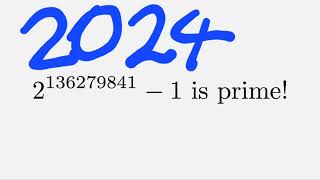 Largest known prime number then and now [upl. by Caril]