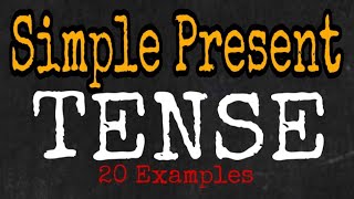 Simple Present tense 20 Examples Part1 English grammar [upl. by Aikit86]