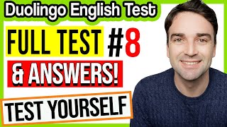 Duolingo English Test Practice 8  FULL TEST amp ANSWERS [upl. by Noeruat]