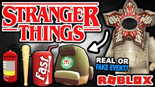 NEW ROBLOX Stranger Things Event LEAKED Real or Fake [upl. by Ahsinirt]