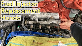 Fuel Injector Replacement Honda Civic and CRX [upl. by Airahcaz]