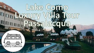 Lake Como Italy Villa Tour Passalacqua Hotel [upl. by Anuahsat]