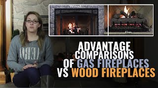 Advantage Comparisons of Gas Fireplaces vs Wood Fireplaces [upl. by Hesler]