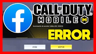 ✅CALL OF DUTY MOBILE NO ME DEJA ENTRAR CON FACEBOOK [upl. by Dayle]