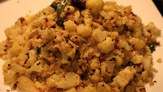 Cauliflower Thoran Cauliflower With Coconut Kerala Style [upl. by Ecnarretal]