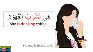 100 Examples of Common Verbs in Arabic  English amp Spanish SubtitlesLearning Arabic With Angela [upl. by Aram]