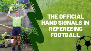 Official Hand Signals in Refereeing Football [upl. by Bijan]