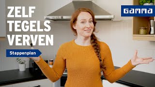 Tegels verven tegelverf voor keuken en badkamer  GAMMA [upl. by Gay]