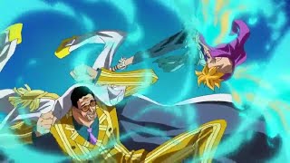 Marco the Phoenix vs Admiral Kizaru「4k」「60fps」║ One Piece [upl. by Min]