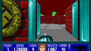 Wolfenstein 3D Full Playthrough DOS [upl. by Cromwell]