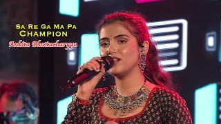 Sa Re Ga Ma Pa Champions  Ankita Bhattacharyya  Live Show  Jhankar Studio [upl. by Tymon318]