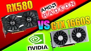 RX 580 vs GTX 1660 SUPER ¿Cuál es MEJOR [upl. by Yrro]