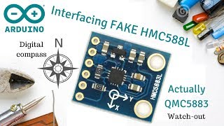 Interfacing HMC5883L  QMC5883 Digital compass with Arduino [upl. by Merell]