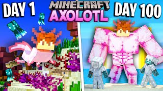 Can I Survive 100 Days as an Axolotl in Minecraft [upl. by Nigen]