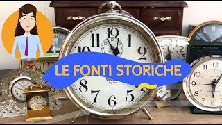 LE FONTI STORICHE [upl. by Kirtley]