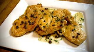 Chicken Piccata Recipe [upl. by Idnam]