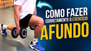 APRENDA A FAZER O EXERCÍCIO AFUNDO CORRETAMENTE [upl. by Aisatsan98]