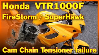 Honda VTR1000F FireStorm  SuperHawk engine failure [upl. by Siurtemed]