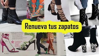 DIY RENUEVA tus ZAPATOS 2 IDEASLACE UP shoes tendencias primaveraverano 2020 diy zapatos [upl. by Damian]