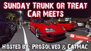 Sundays Trunk Or Treat Car Meets Fresno California [upl. by Huttan]