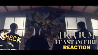 NEW SONG TRIVIUM  FEAST OF FIRE  REACTION [upl. by Monjan684]