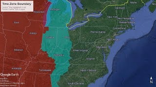 EasternCentral Time Zone Boundary History [upl. by Meeka]