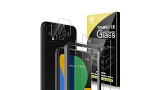 HATOSHI SamsungGoogle Screen Protector and Camera Protector Installation with Squeeze Card [upl. by Aliel]