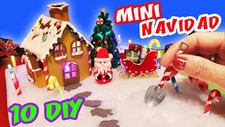 10 DIY NAVIDAD 🎅 MINIATURA  Como Hacer ZEN GARDEN de Invierno ❄️ [upl. by Kalila881]