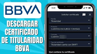 Cómo DESCARGAR Certificado De Titularidad BBVA [upl. by Enawd]