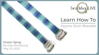 Beadshop LIVE Peyote Stich Bracelet [upl. by Ylehsa]