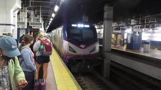 AMTRAK TRAIN 172 ARRIVING AT 30TH STREET STATION IN PHILADELPHIA [upl. by Wallach]