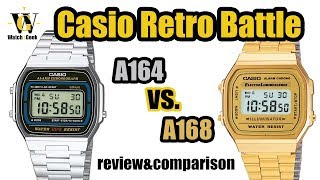 Casio A164 and A168  review and comparison and how to tell a fake [upl. by Sancho]