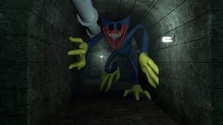 Nightmare Huggy Wuggy Attacked AT NIGHT  Garrys Mod [upl. by Bibah]