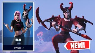 NEW HAZE Skin Gameplay in Fortnite [upl. by Rebmac]