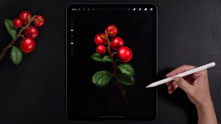 Botanical Digital Art on Procreate amp M1 iPad Pro [upl. by Etennaej257]