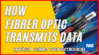 How do fiber optic cables transmit data fibre optic cable transmission [upl. by Nahsyar]