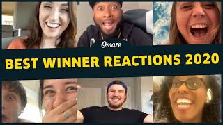 Favorite Winner Giveaway Reactions of 2020  Omaze [upl. by Aret807]