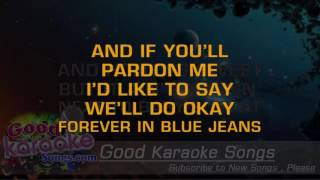 Forever In Blue Jeans  Neil Diamond Lyrics Karaoke  goodkaraokesongscom [upl. by Licastro]