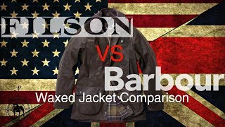 Barbour Vs Filson Waxed Jackets [upl. by Phipps554]