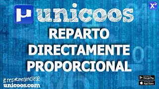 Reparto directamente proporcional SECUNDARIA 2º ESO [upl. by Snowman766]