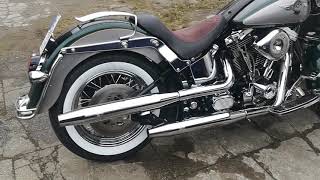 Harley Davidson Heritage EVO mit MCJ Klappenauspuff [upl. by Demodena]