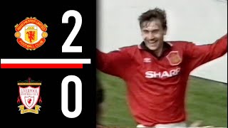 Manchester United v Liverpool  Kanchelskis amp McClair Score  Highlights  19941995 [upl. by Michelle]