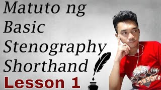 Learn How to Write Stenography or Basic Shorthand  Lesson 1 [upl. by Aube373]