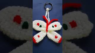 Crochet Butterfly keychain  crochet  Handcraffed [upl. by Adar]