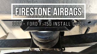 2021 Ford F150 Firestone RideRite Air Suspension Install [upl. by Elmaleh]