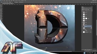 Photoshop 3D LOGO Tutorial [upl. by Galasyn]